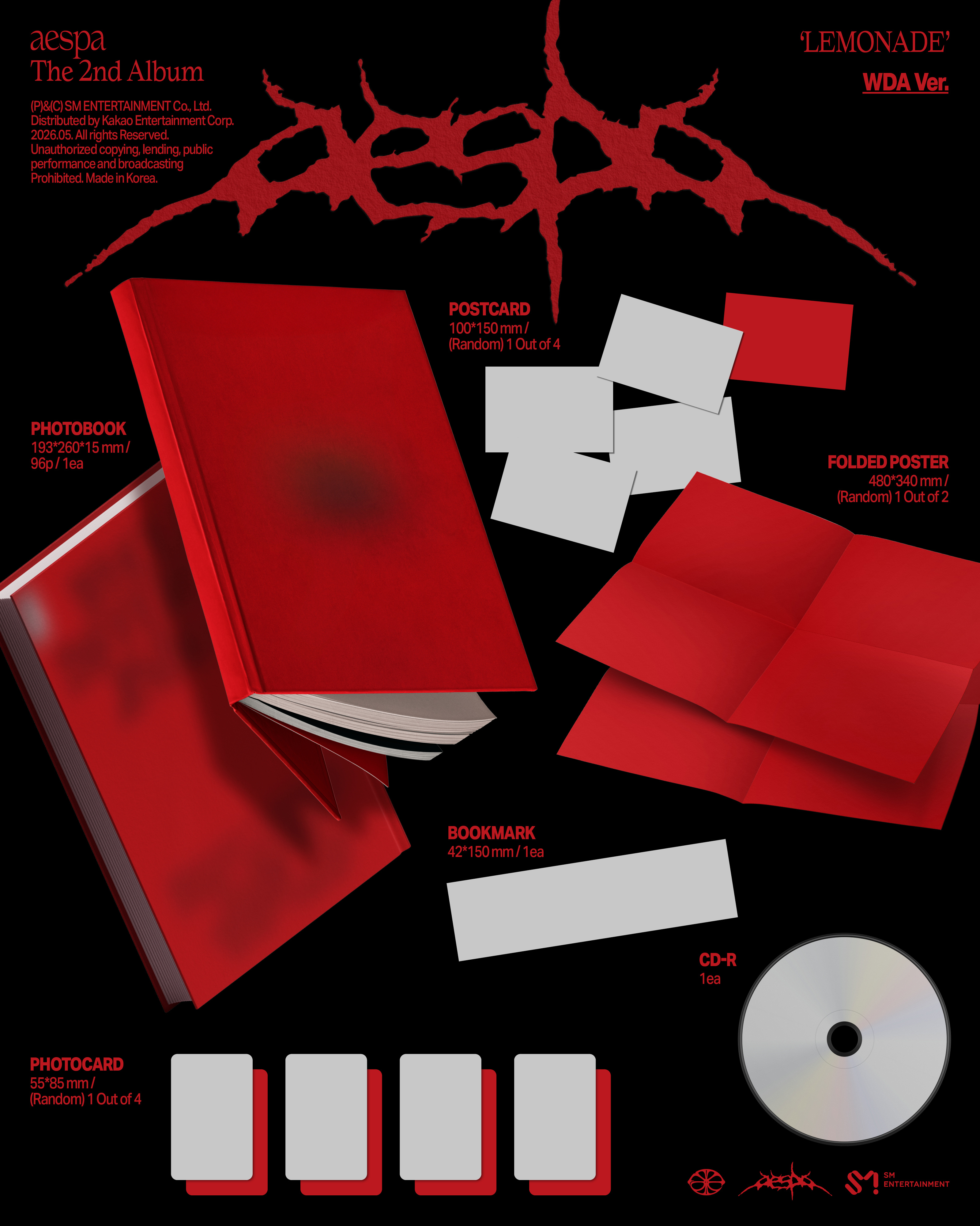 Aespa: Lemonade (WDA Version) kpop album 8804775469824